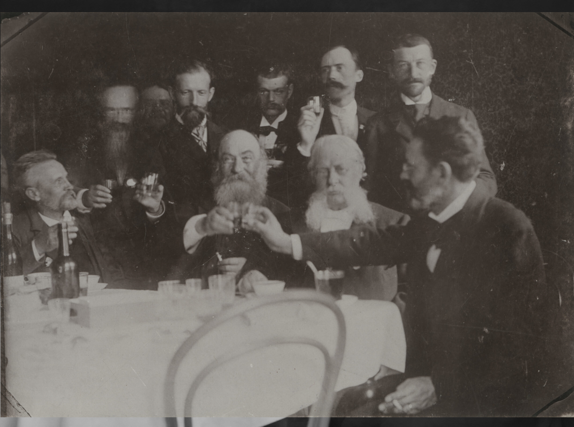 Unrestored historical photograph from the VII International Geological Congress, St Petersburg, 1897